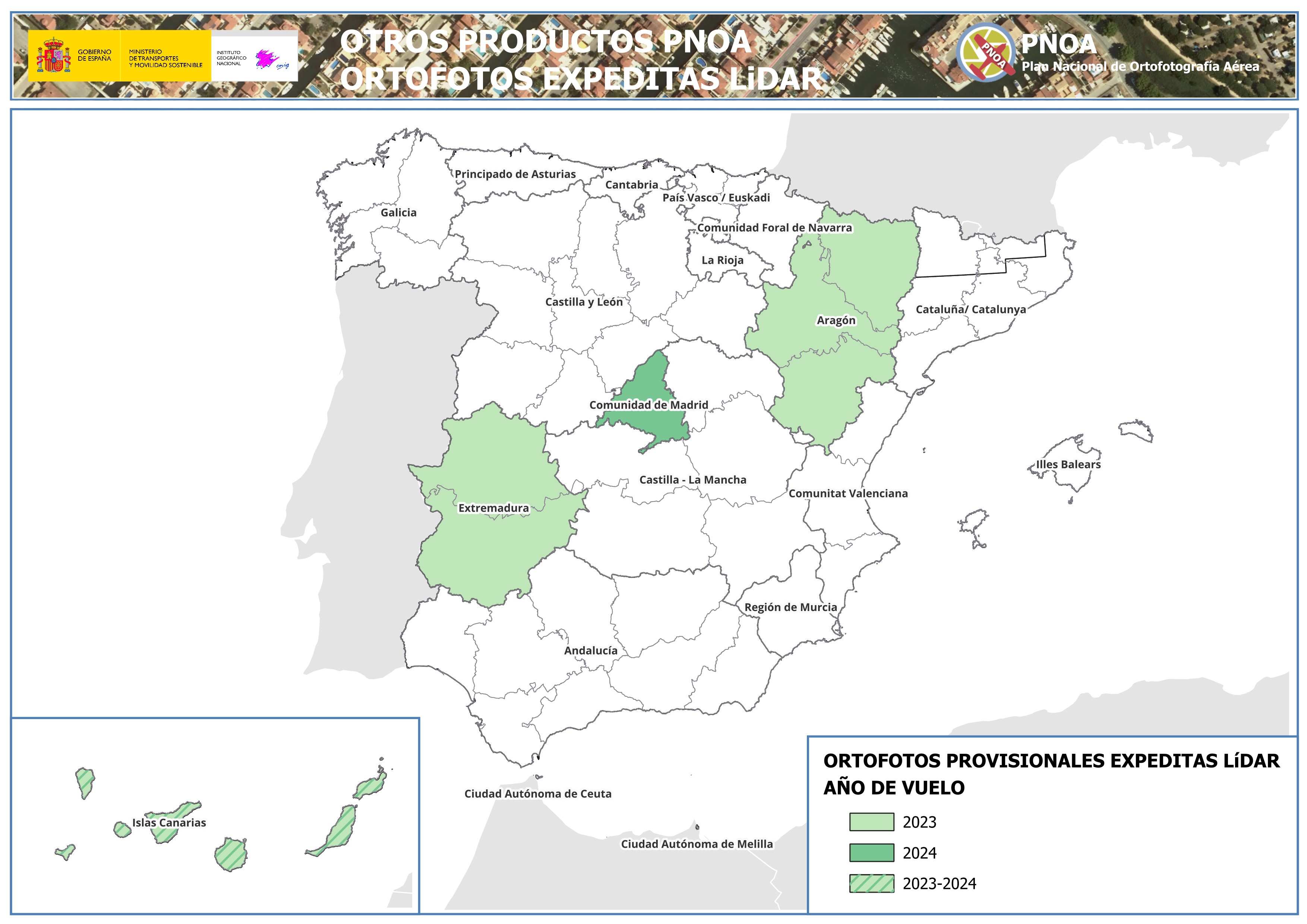 Ortofotos expeditas de LiDAR